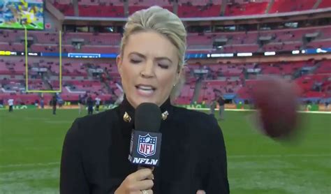 Nfl Reporter Melissa Stark Hit In Head By Football On Live Tv