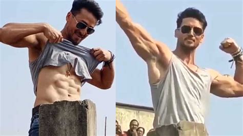 Baaghi Tiger Shroff Leaves Fans Elated As He Flaunts His Washboard My