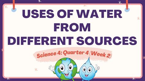 Uses Of Water From Different Sources Science 4 Quarter 4 Week 2 Youtube