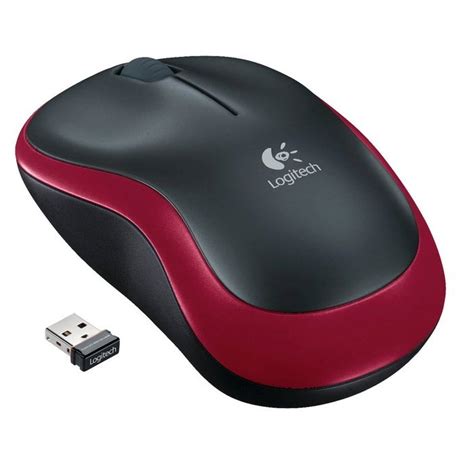 Logitech M185 Wireless Mouse Red Shashinki Malaysia