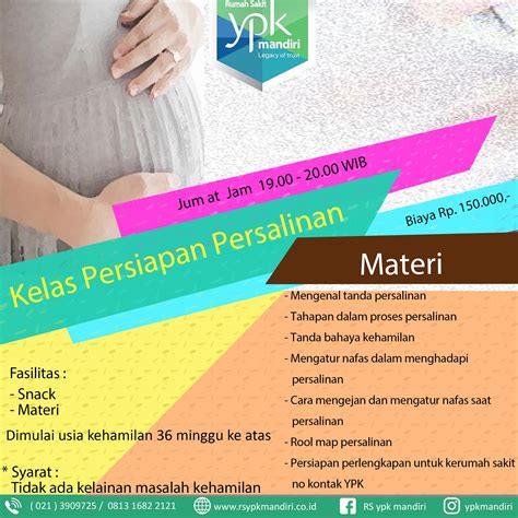 Kelas Persiapan Persalinan Rs Ypk Mandiri