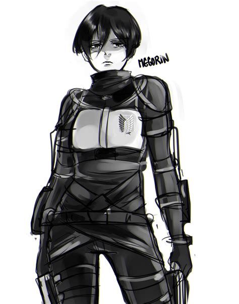 She's laid back and not very serious, and is very fond. Drew a 19 year old Mikasa, she may not be my favorite but ...