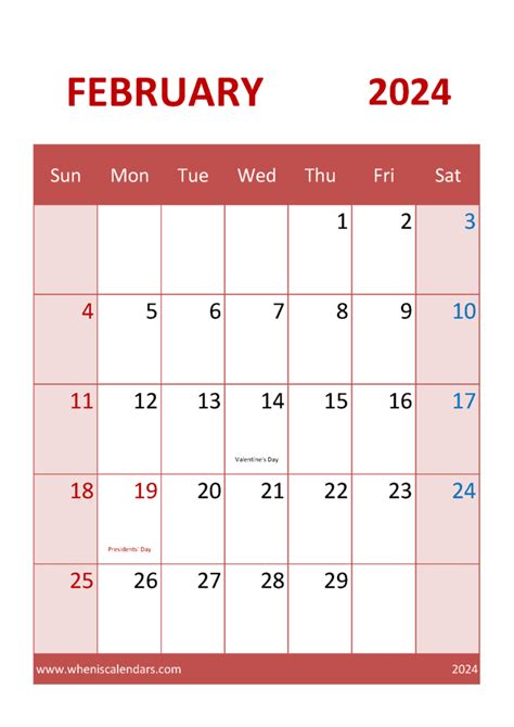 February 2024 Editable Calendar F24044