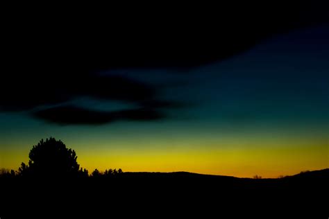 Dark Dawn Dusk Evening Hd Wallpaper Morning Nature Silhouettes