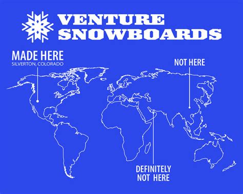 Made Here Sticker Venture Snowboards