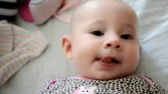 Babies Sticking Tongue Out