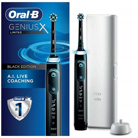 Oral B Genius X Limited Rechargeable Electric Toothbrush Black
