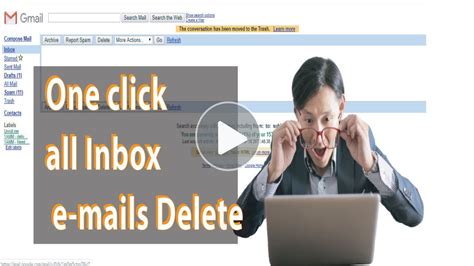 How To Delete All Emails By One Click In Inbox Youtube