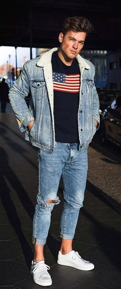 The Best Denim Jacket Outfit Ideas Male 2022