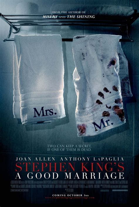 This is probably why october is one of the biggest wedding months. A Good Marriage DVD Release Date December 30, 2014