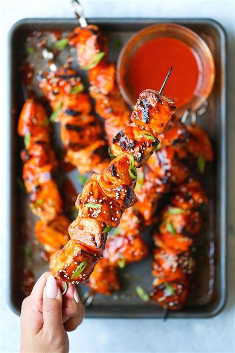 Korean Chicken Kabobs An Amazing Combination Of Sweet And Spicy And