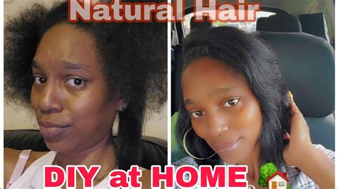Silk Press On 4b4c Natural Hair At Home Blowoutflat Iron Mombossmayo