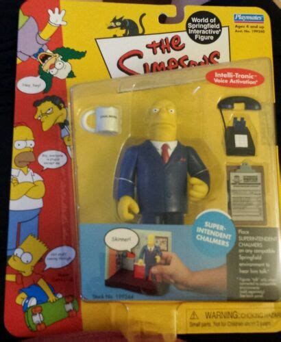 The Simpsons Series 8 Superintendent Chalmers Interactive Figure New Ebay