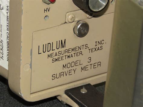 Ludlum Measurements Inc Model 3 Survey Meter Geiger Counter 44 1 He