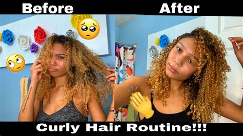 Curly Hair Routine For 3b 3c Curl Girls Youtube