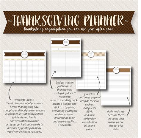 Free Printable Thanksgiving Planner 19 Printable Pages Live Craft Eat