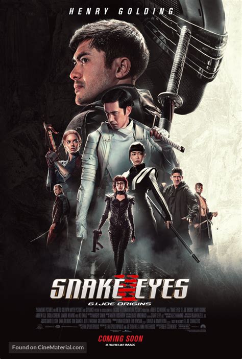 Snake Eyes Gi Joe Origins 2021 Movie Poster