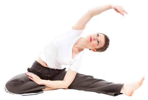 Happy Woman Doing Yoga PNG Image - PngPix