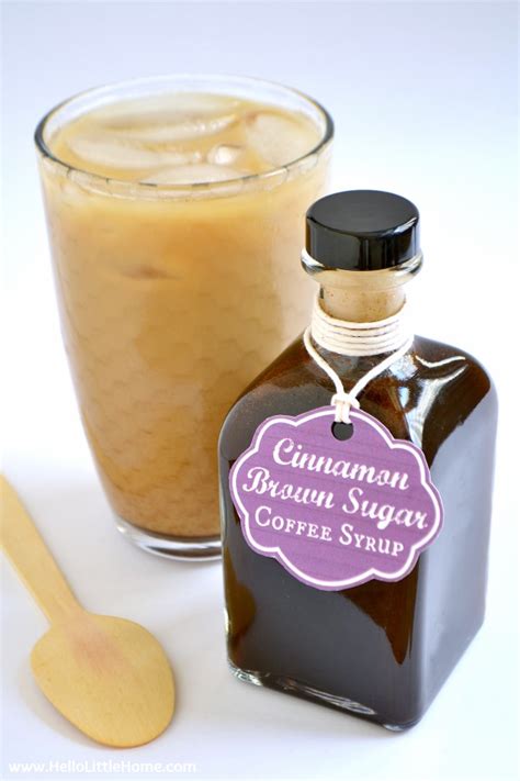 Cinnamon Brown Sugar Coffee Syrup Hello Little Home