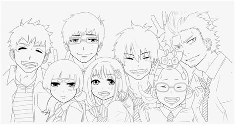 Blue Exorcist Coloring Pages 3 By Karen Ao No Exorcist Lineart 1280x623 Png Download Pngkit