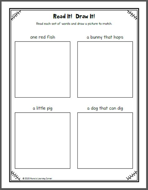 Kindergarten Reading And Phonics Packet 1 Mamas Learning Corner