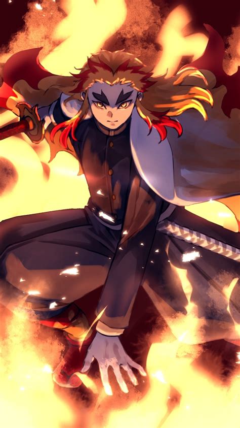 750x1334 Resolution Kyojuro Rengoku From Demon Slayer Iphone 6 Iphone