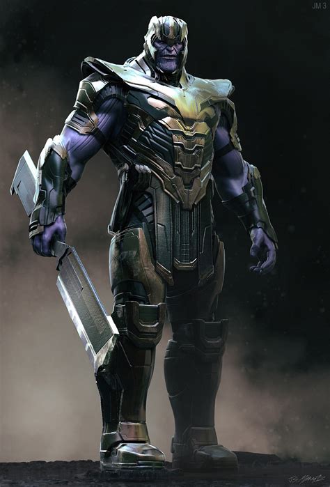 Artstation Avengers Endgame Warrior Thanos Design