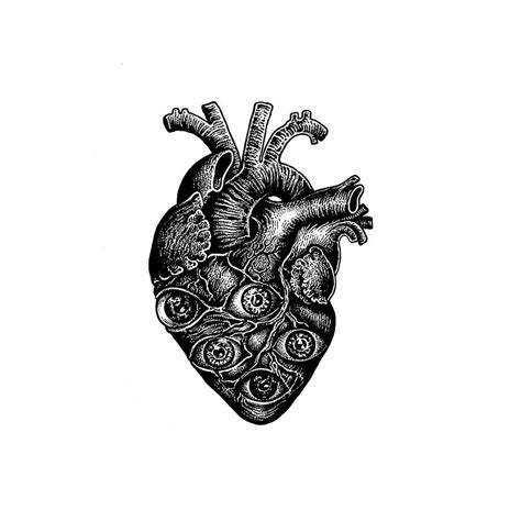 Psychedelic Heart 1 Drawing By Eli Horgvin Pixels