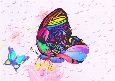 Rainbow Butterfly By Xmoonlight On Deviantart