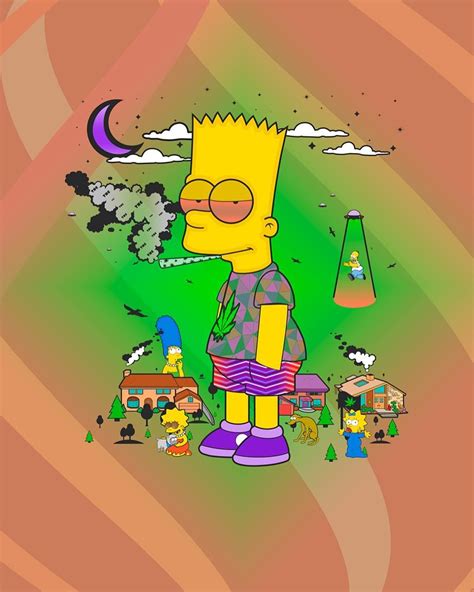 The Simpsons 🖥🚬🍁 Simpson Wallpaper Iphone Trippy Wallpaper Mood