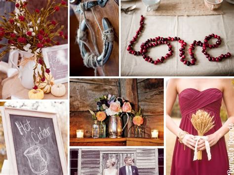 Cranberries And Wheat Wedding Inspiration Fall Wedding Inspiration