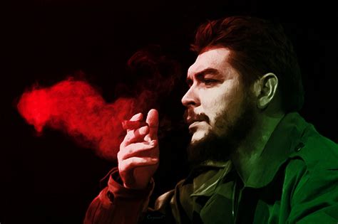 Ernesto Guevara Che Guevara Revolutionary View Cigar Smoke