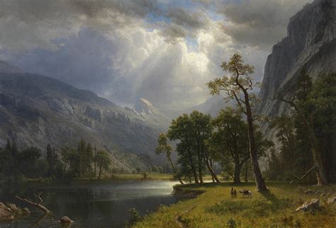 Yosemite Valley Painting By Albert Bierstadt Fine Art America