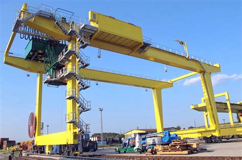 50t Movable Shipping Container Crane Rmg Rail Mounted Gantry Crane