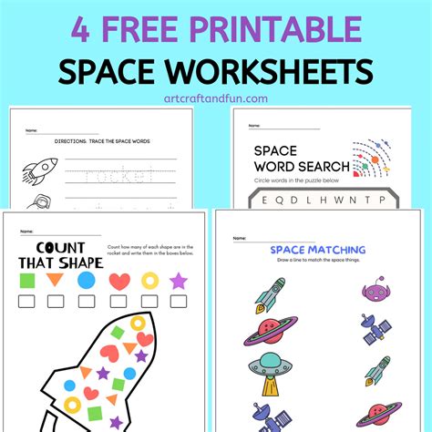 Space Worksheets Free Printables Art Craft And Fun