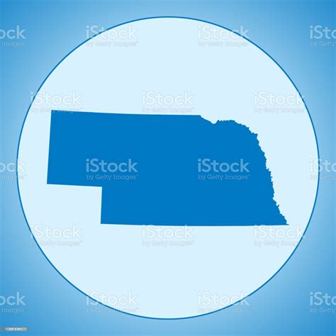 Vetores De Mapa De Nebraska E Mais Imagens De América Do Norte