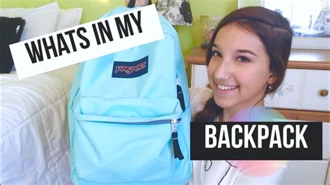 what s in my backpack 2015 youtube