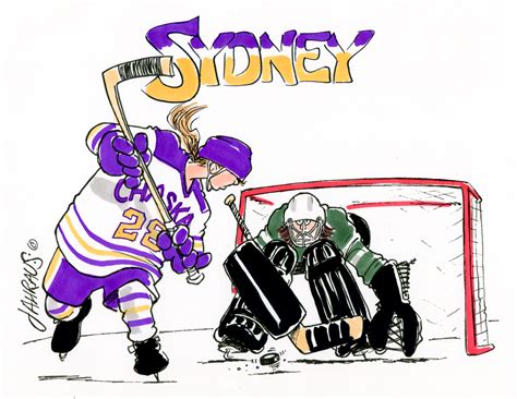 hockey goalie cartoon fun t for hockey goalie