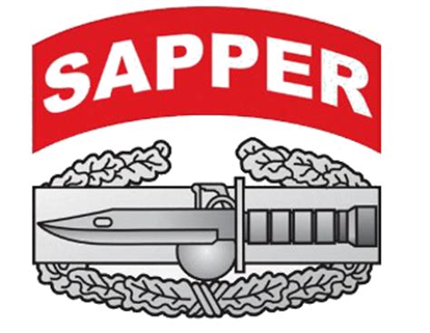 Usa Sapper With Combat Action Badge
