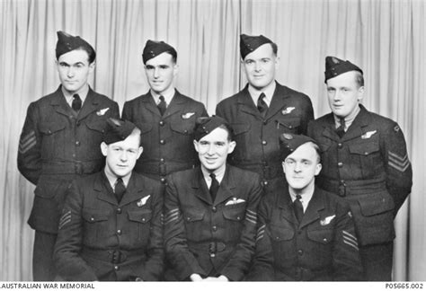 Group Portrait Of Members Of The Raaf Probably All Sergeants Of No 466