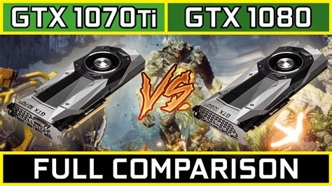 Gtx 1070 Ti Vs Gtx 1080 Comparison 4k 1440p And 1080p Youtube
