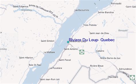 Riviere Du Loup Quebec Tide Station Location Guide