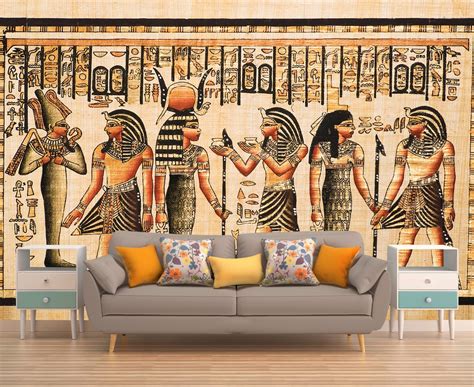 Pharao Peel And Stick Wall Art Egypt Wallpaper Custom Wall Etsy