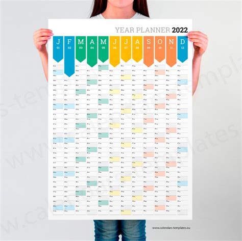 2023 Year Wall Planner Yearly Big Wall Planner Agenda Etsy Wall