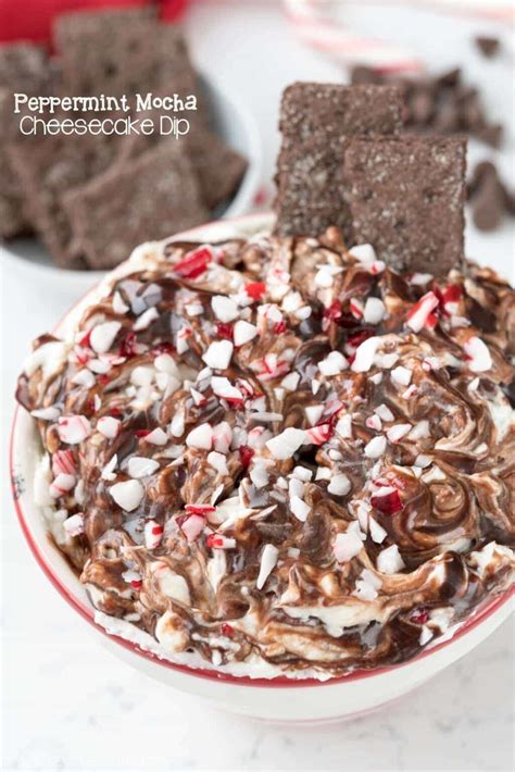 Peppermint Mocha Cheesecake Dip Crazy For Crust