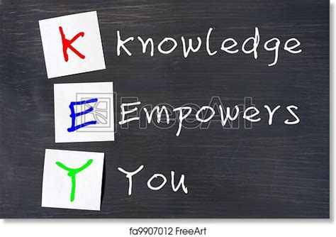 Free Art Print Of Acronym Of Key For Knowledge Empowers You Acronym Of