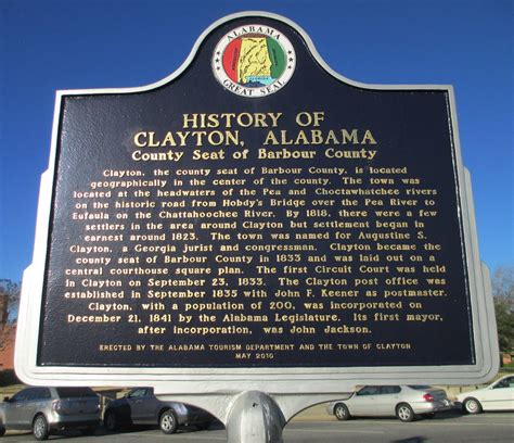 History Of Clayton Marker Clayton Alabama Located In Fr Flickr