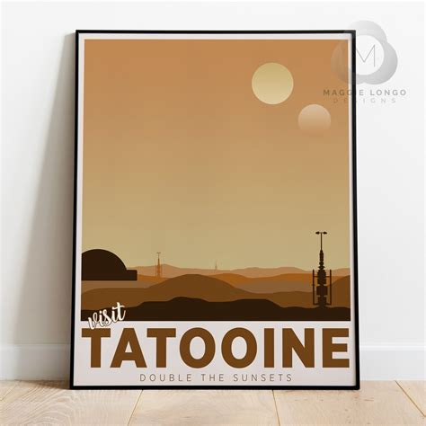Tatooine Hoth Endor Travel Posters Bundle Star Wars Etsy