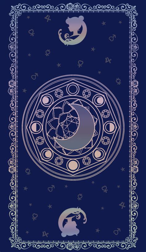 Moon Tarot Card Back Design