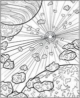 Space Coloring Outer Printable sketch template